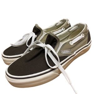 VANS Two-Tone Canvas Slip On Shoes